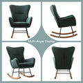 Meno 26''Wide Modern Stylish Upholstered Arms Nursery Rocking Accent Chair