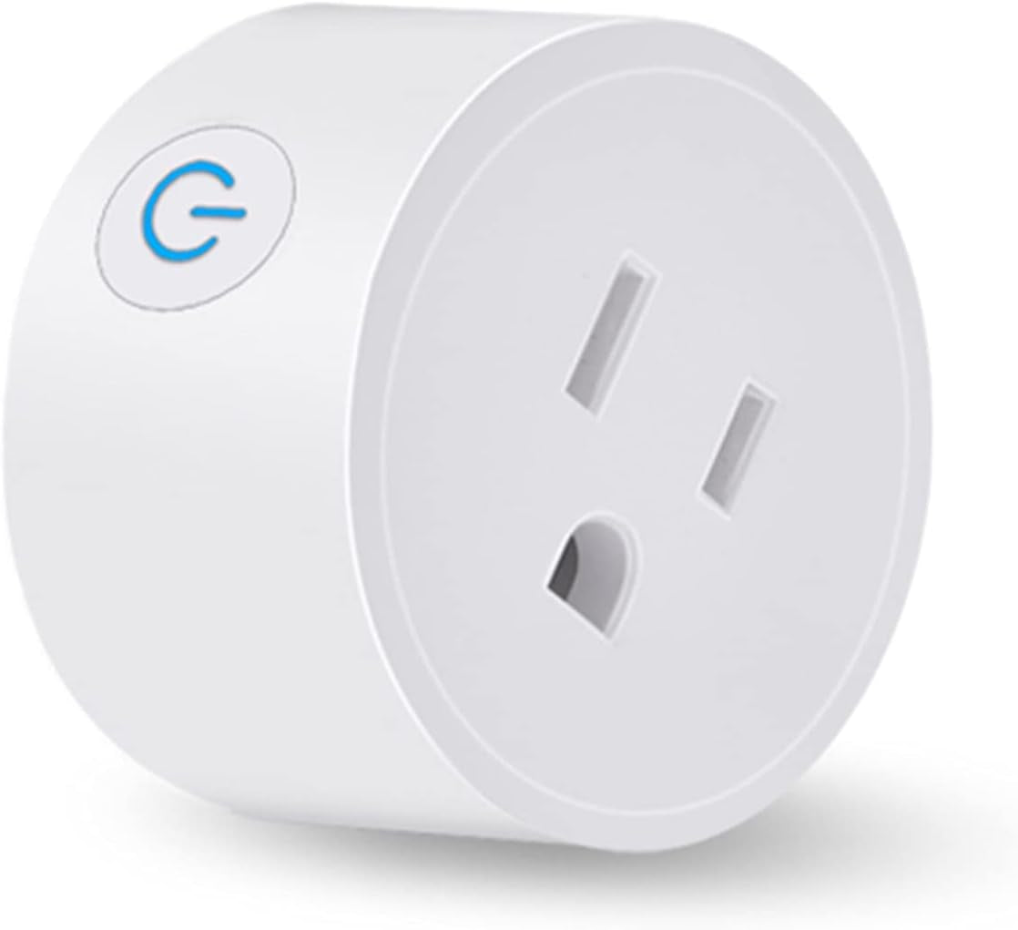 Smart Plug Smart Wifi Outlet Compatible with Apple Homekit, Amazon Alexa and Google Assistant Remote Control Smart Socket with Timer Function No Hub Required ROHS and FCC Certified (1 Pack)