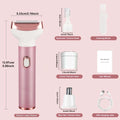 4 in 1 Electric Razor for Women Nose Hair Trimmer for Women Cordless Face Shaver Set Facial Hair Removal for Women Painless Body Hair Remover Lady Grooming Kit for Bikini, Eyebrow, Arm, Leg, Nose
