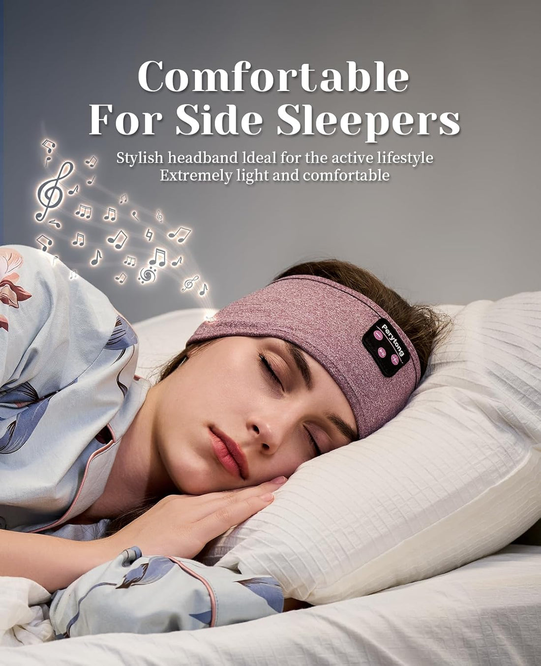 Sleep Headphones, Bluetooth Sports Headband Headphones with Ultra-Thin HD Stereo Speakers Perfect for Sleeping,Workout,Jogging,Yoga,Insomnia, Air Travel, Meditation for Unisex