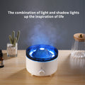 Mute of New Small Simulated Flame Volcano Humidifier Flame Humidifier Volcano Diffuser Home Decorations