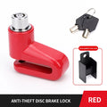 Anti-Theft Steel Motorcycle Disc Brake Lock Durable Road Bicycle Disc Lock with Keys Portable Mountain Bike Lock
