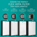 Air Purifier Breathesmart Flex HEPA with Pure Filter | 1400 Sq. Ft | Perfect for Bedrooms & Home Offices - Captures Allergens, Dust, & Mold - White