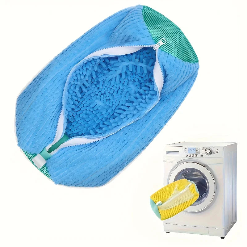 1/2PCS Washing Shoes Bag Cotton Laundry Fluffy Fibers Easily Remove Dirt Washing Bags Anti-Deformation Shoes Clothes Organizer