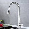 Brushed Kitchen Faucet  Smart Touch Kitchen Faucets Pull Out Kitchen Mixer Tap 304 Stainless Steel Sensor Kitchen Faucets
