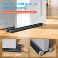 Twin Door Draft Stopper,2 Pack Door Seal Weather Stripping Window Breeze Blocker Adjustable Door Sweeps(Black)…