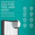 Air Purifier Breathesmart Flex HEPA with Pure Filter | 1400 Sq. Ft | Perfect for Bedrooms & Home Offices - Captures Allergens, Dust, & Mold - White