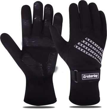 Winter Gloves Waterproof Gloves Cycling Gloves Bike Gloves Biking Gloves Driving Gloves Riding Gloves Touchscreen Gloves Snow Gloves Ski Gloves Bicycle Gloves for Men Women (Black, XXL)