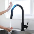 Brushed Kitchen Faucet  Smart Touch Kitchen Faucets Pull Out Kitchen Mixer Tap 304 Stainless Steel Sensor Kitchen Faucets