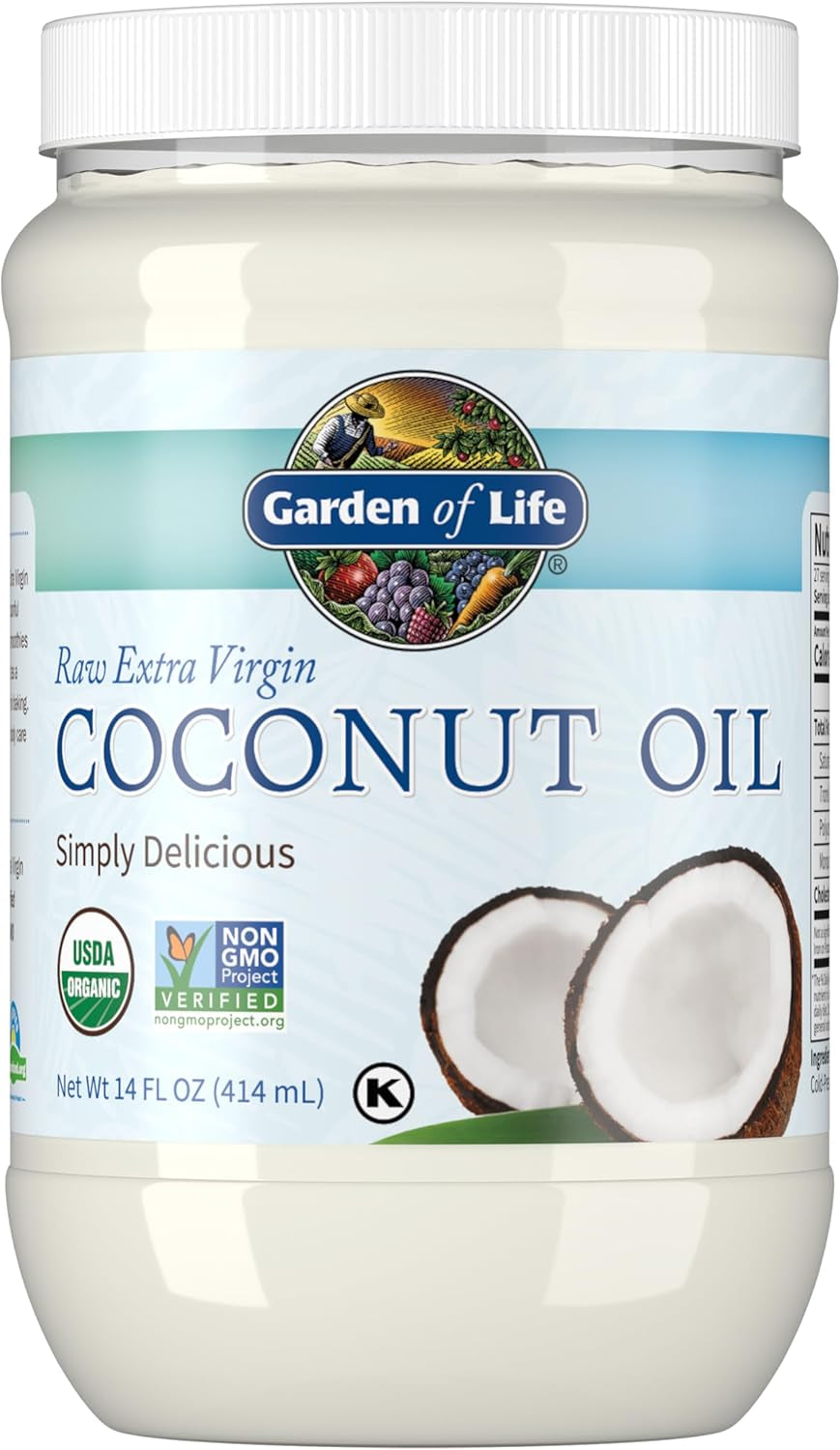 Raw Extra Virgin Coconut Oil, 14 Fl Oz (414 Ml)