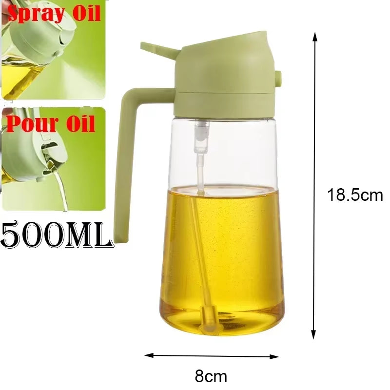 2 in 1 200/300/500Ml Oil Spray for Kitchen Spray Oil Bottle Oil Washer Vinegar Soy Sauce Sprayer Containers Washer