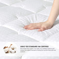 Cotton Mattress Pad, Upgraded Thick Breathable Quilted Fitted Mattress Cover with Deep Pocket (8