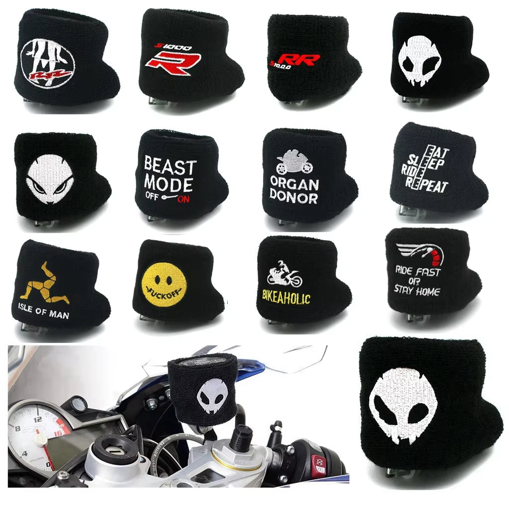 Motorcycle Front Fluid Oil Brake Reservoir Cover Socks for M1000RR S1000RR HP4 S1000R S1000XR R1200 R1250 GS ADV F900 G310 F750