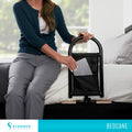 Bedcane, Adult Bed Rail and Support Handle, Bedside Safety Elderly Stand Assist with Organizer Pouch, ASTM Safety Approved Bedrail