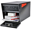 7506 Mail Manager Curbside Locking Security Mailbox, Black,Large