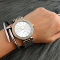 CONTENA Fashion Luxury Silver Watch Women Watches Rhinestone Women'S Watches Ladies Watch Stainless Steel Clock Reloj Mujer