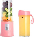 Portable Blender, Travel Blender Mini Blender Personal Blender for Smoothies with Updated 6 Blades Shake Blender with USB Rechargeable Battery, (Pink)