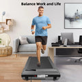 Walking Pad, 2 in 1 under Desk Treadmill with Remote Control、Led Display, 300 Lbs Portable Treadmill for Home/Office (Black)