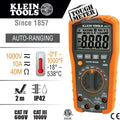 MM600 Multimeter, Digital Auto-Ranging, AC/DC Voltage and Current, Temperature, Frequency, Continuity, More, 1000V