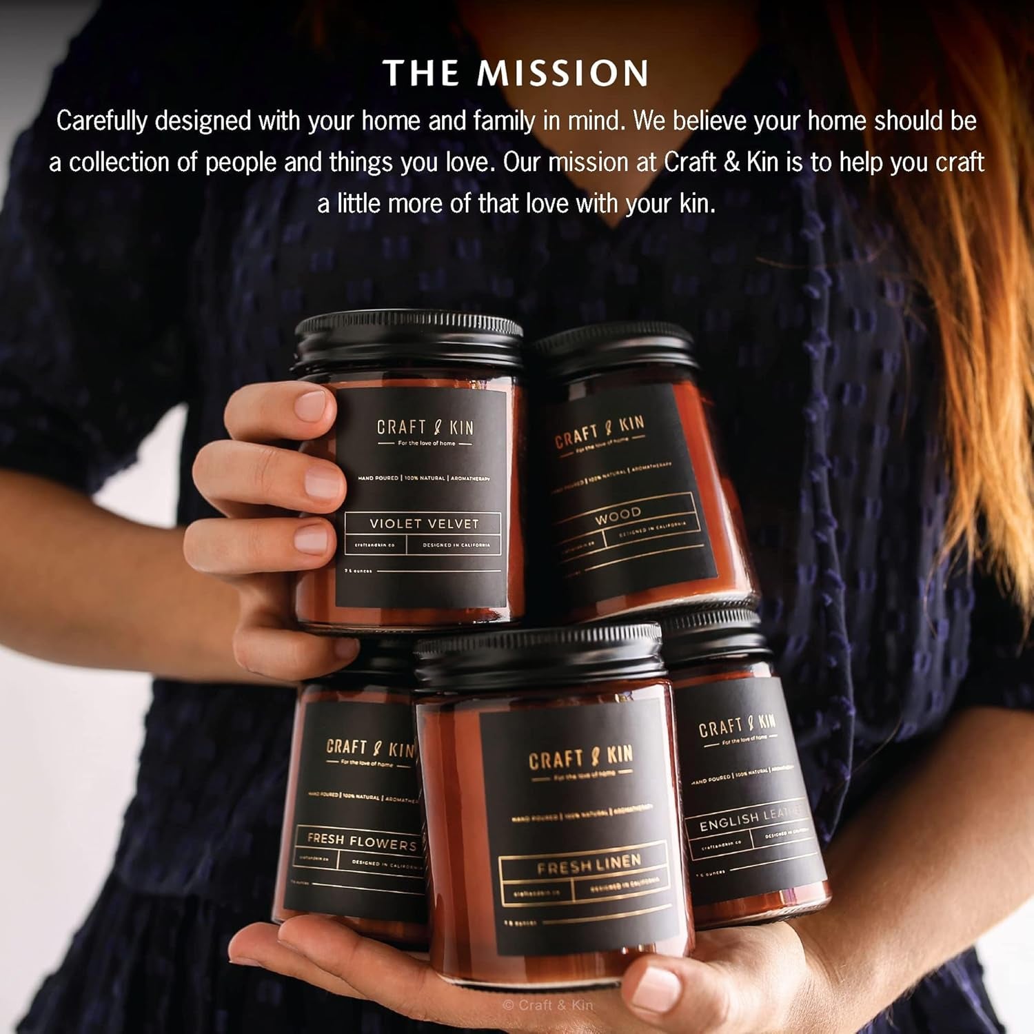 Fall Scented Candle for Men | Palo Santo Candle | All-Natural Scent for Home | Long Lasting, 45-Hour Burn Time, 8Oz