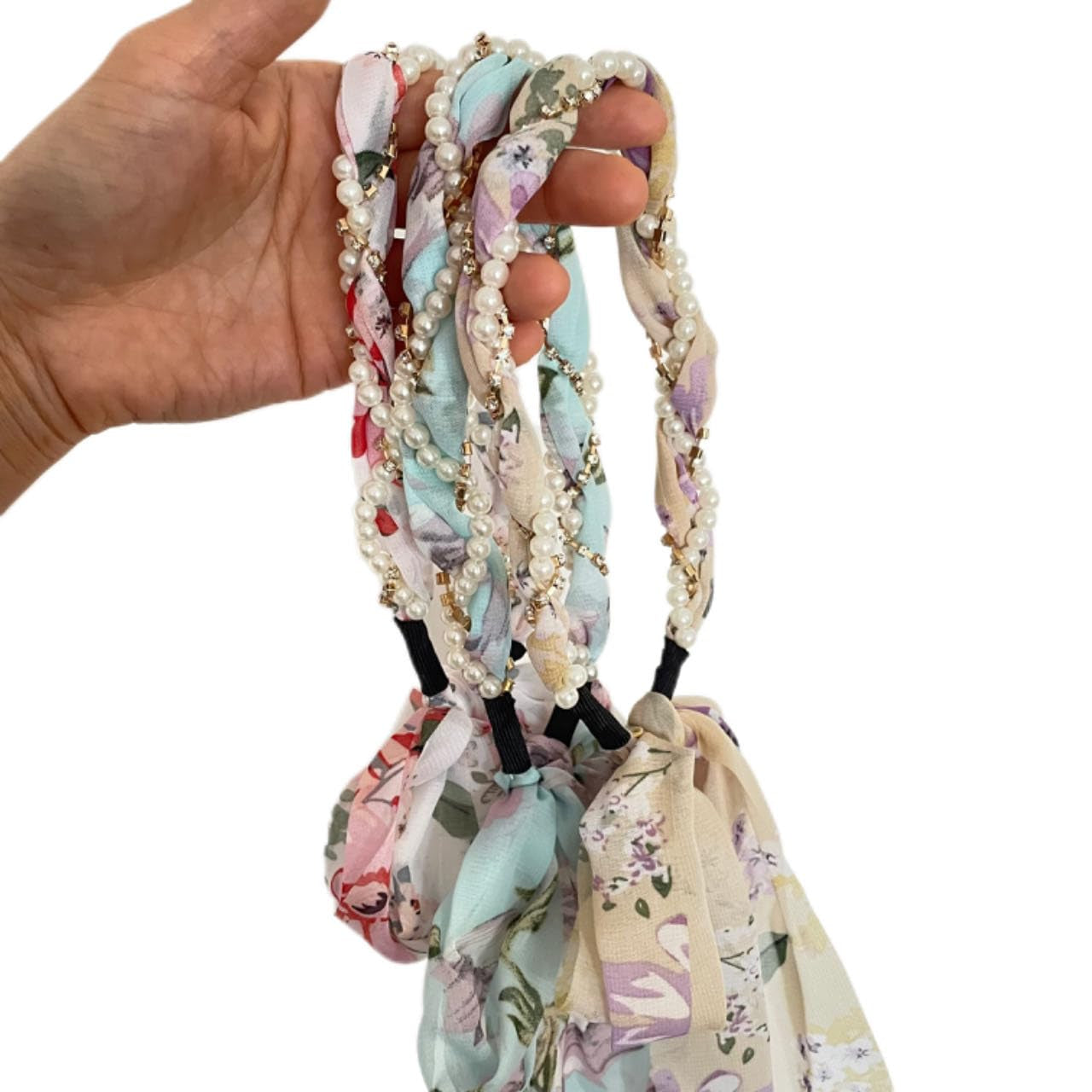 3Pc Women Long Head Wraps Bands,Of Boho Headbands,For Women'S Girls Fashion Hair Accessories Hairpins,Sports,Yoga Gym Workout Headband(Blue,Yellow,Red White)