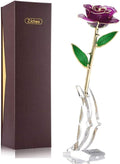 24K Rose for Her, Eternal Love Plated Rose Flower, Romantic Present for Wife, Mom, Grandma, Anniversary, Birthday, Wedding ()