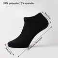 5/6/7/10 Pairs Women/Men Boat Socks Invisible Low Cut Silicone Non-Slip Summer No-Show Ankle Socks Solid Color Casual Breathable