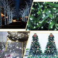 114Ft Christmas String Lights - Outdoor, 300 LED Connectable with Timer, 8 Modes Tree Lights Fairy Twinkle for Garden, Wedding, Indoor/Outdoor Xmas Decor (Cool White)