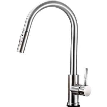 Brushed Kitchen Faucet  Smart Touch Kitchen Faucets Pull Out Kitchen Mixer Tap 304 Stainless Steel Sensor Kitchen Faucets