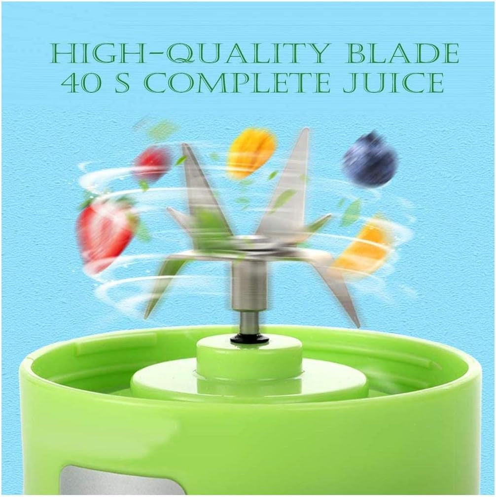 Portable Blender, Travel Blender Mini Blender Personal Blender for Smoothies with Updated 6 Blades Shake Blender with USB Rechargeable Battery, (Pink)