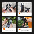 Waterproof Mobile Phone Holder for Motorcycle Bike Magnetic Cycling Phone Bag GPS 360° Swivel Adjustable Stand Phone Accessories