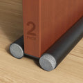 Twin Door Draft Stopper,2 Pack Door Seal Weather Stripping Window Breeze Blocker Adjustable Door Sweeps(Black)…