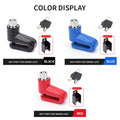 Anti-Theft Steel Motorcycle Disc Brake Lock Durable Road Bicycle Disc Lock with Keys Portable Mountain Bike Lock