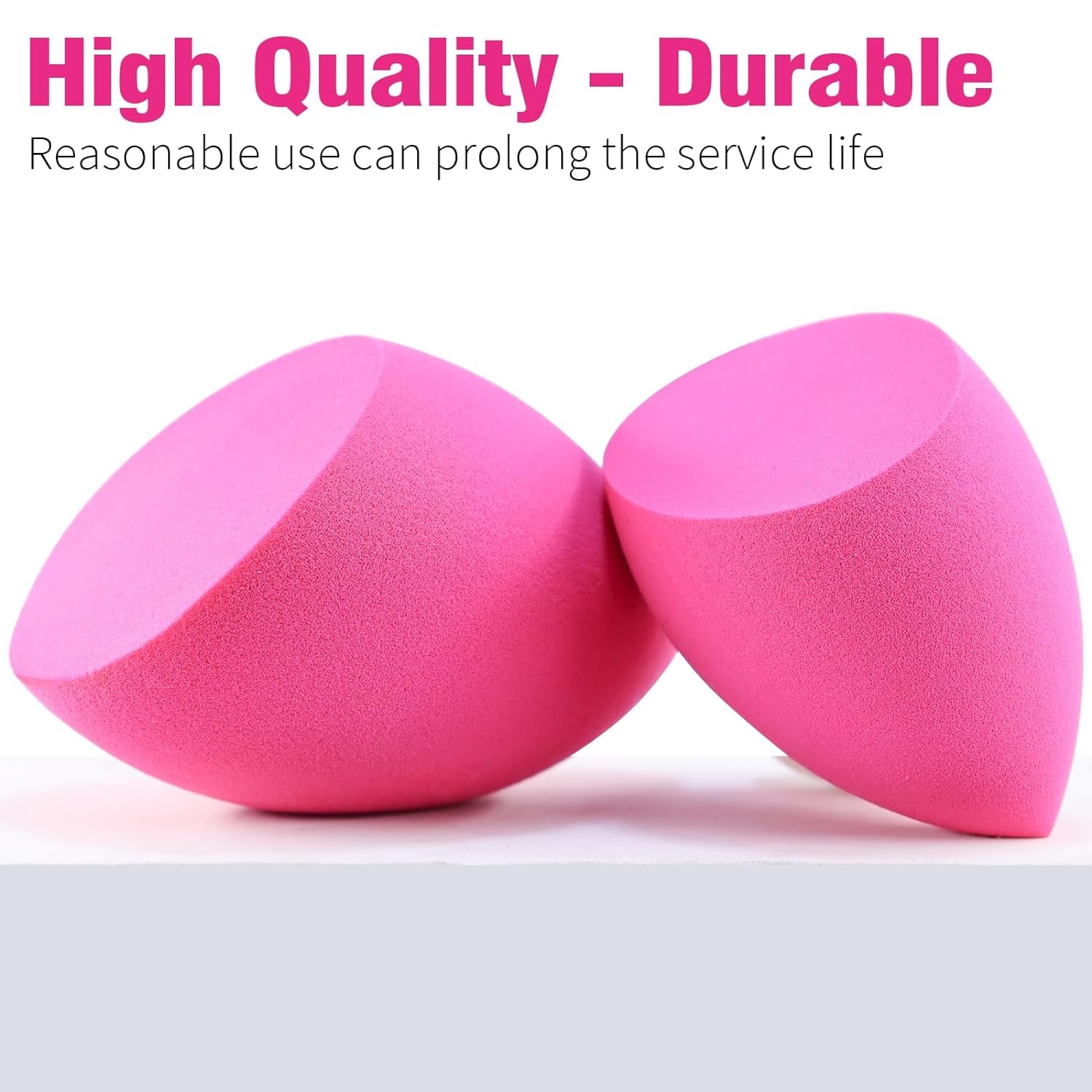 3Pcs Soft Makeup Sponges Set for Liquid Foundation, Cream, and Powder, Latex Free Blender Beauty Sponge, Durable Foundation Puff, Dry & Wet Use Make up Sponges for Face, Beauty Gift Set