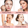 4 in 1 Electric Razor for Women Nose Hair Trimmer for Women Cordless Face Shaver Set Facial Hair Removal for Women Painless Body Hair Remover Lady Grooming Kit for Bikini, Eyebrow, Arm, Leg, Nose