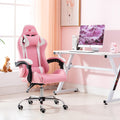Pink Gaming Chair Ergonomic Computer Chair,Gamer Chair Pink Office Chair Gaming Massage Chair