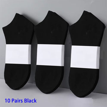 5/6/7/10 Pairs Women/Men Boat Socks Invisible Low Cut Silicone Non-Slip Summer No-Show Ankle Socks Solid Color Casual Breathable