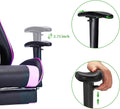 Pink Gaming Chair,Computer Chair,Gaming Chair with Footrest,Adjustable Gamer Chair with Headrest and Lumbar Support,Pu Leather Gaming Chair for Adults,Ergonomic Design