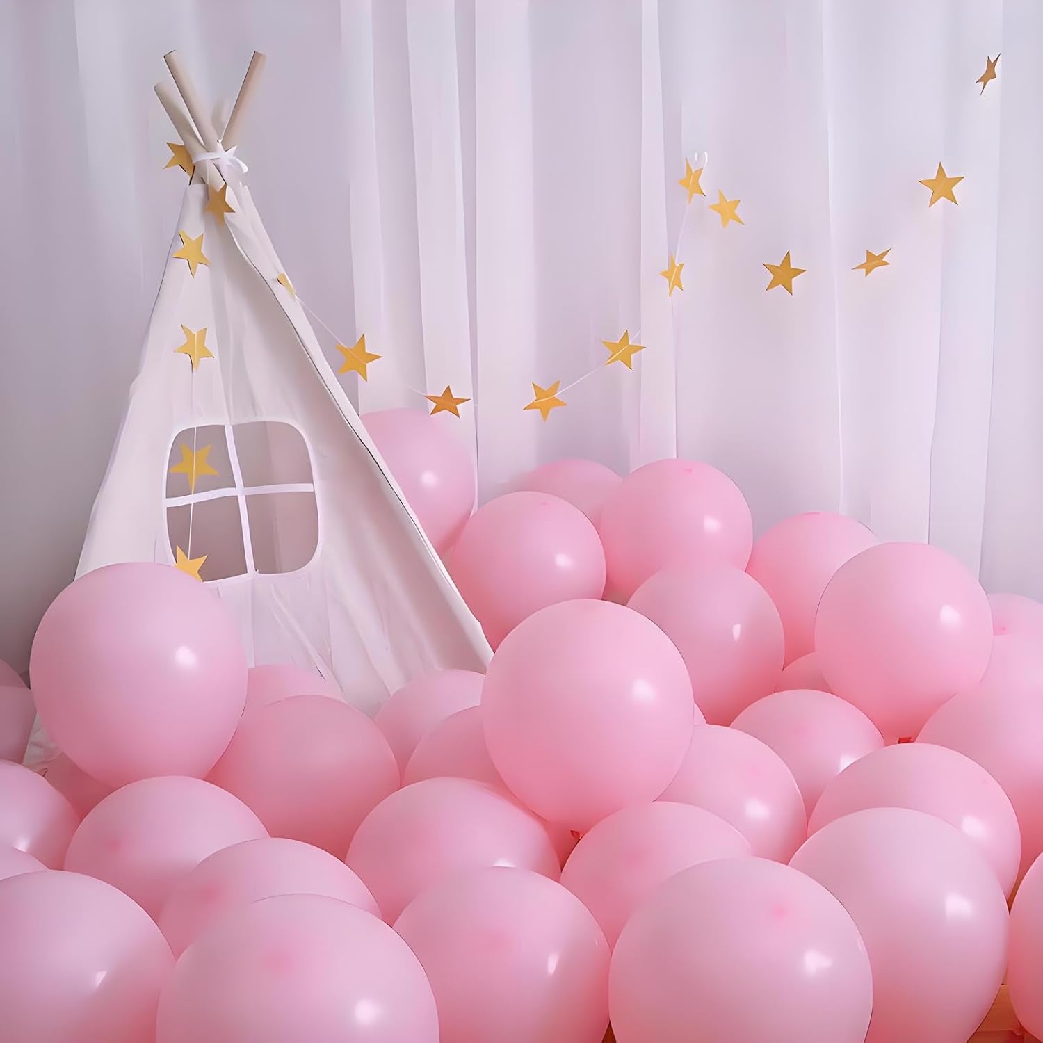 Pink Balloons 12 Inch 100 Pack Light Pink Latex Party Balloons Pastel Pink Helium Balloons Wedding Princess Birthday Bride Baby Shower Party Decorations