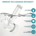 New Power Scrubber 5 Replaceable Brush Heads Electric Spin Scrubber Bathroom Cleaning Brush Power Scrubber Electric Brush Home