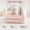 HPRT MT810 Portable Printer, A4 Wireless Bluetooth Travel Printer, Thermal Printer Support 8