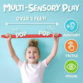 Pop Tubes – Large 8-Pack Fidget Toys – Poppin Pipes Sensory Toys for Toddlers and Kids, Fun Travel Toy for Fine Motor Skill Development