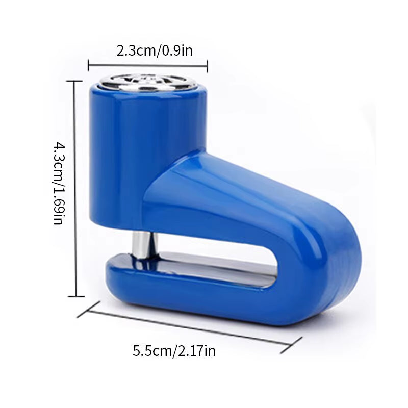 Anti-Theft Steel Motorcycle Disc Brake Lock Durable Road Bicycle Disc Lock with Keys Portable Mountain Bike Lock