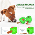 Rubber Dog Chew Toys,Treat Food Dispensing Dog Toys for Teeth Cleaning, Puzzle Interactive Dog Toys for Small Medium Large Dogs Green