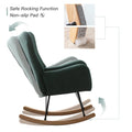 Meno 26''Wide Modern Stylish Upholstered Arms Nursery Rocking Accent Chair