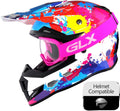 YH15 Anti-Fog Impact-Resistant Kids Youth ATV Off-Road Dirt Bike Motocross Goggles for Boys & Girls (Pink, One_Size)