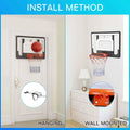 Wall Mount Large Basketball Hoop with Door Hooks, 32