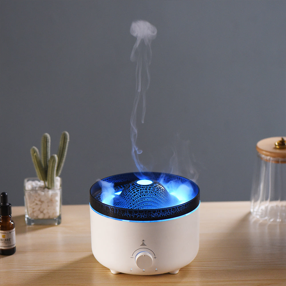Mute of New Small Simulated Flame Volcano Humidifier Flame Humidifier Volcano Diffuser Home Decorations