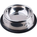 Paw Stainless Steel Pet Dog Bowl Feeder Skidproof Anti-Ant Shape Cat Dog Bowls Food Accessories Pet Supplies 6 Sizes