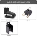 Anti-Theft Steel Motorcycle Disc Brake Lock Durable Road Bicycle Disc Lock with Keys Portable Mountain Bike Lock